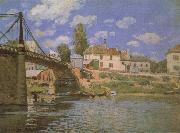 Alfred Sisley The Bridge at Villeneuve-la-Garenne France oil painting artist